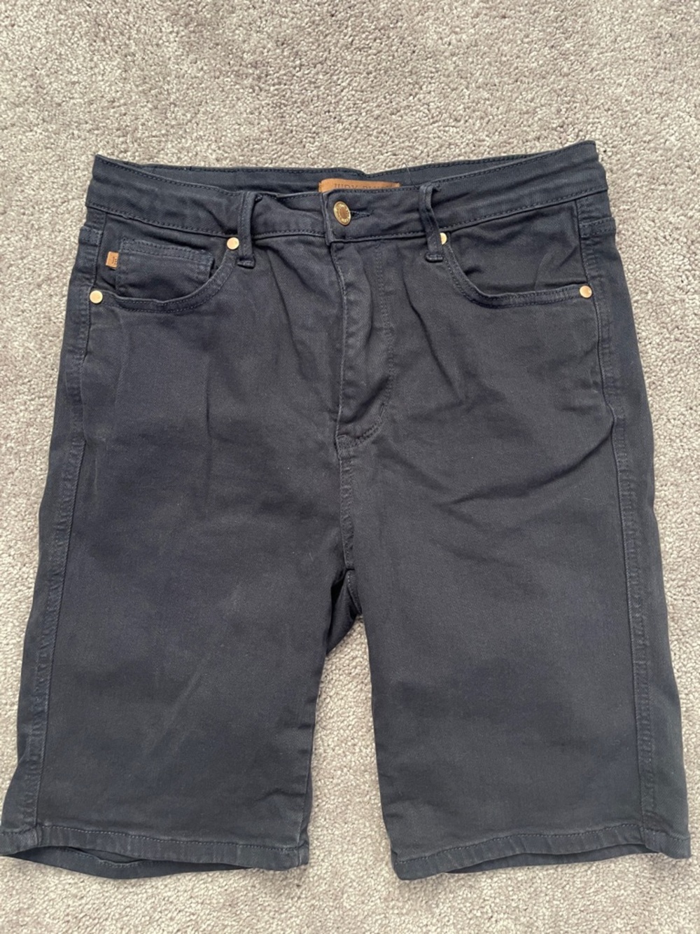 Judy Blue Navy Bermuda Denim Shorts